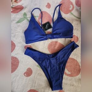 2/$30 Zaful Deep Blue Bikini Set